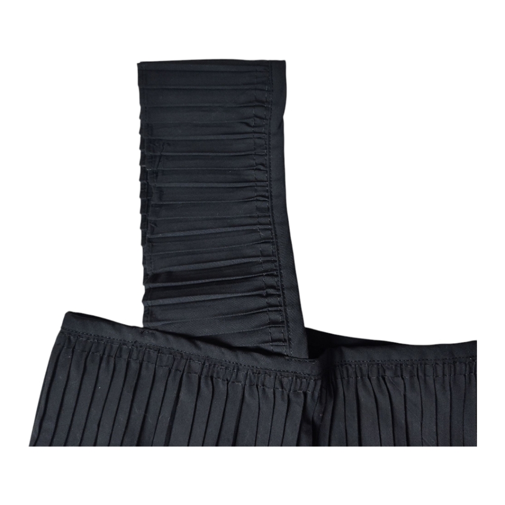 J. Crew Tiered Pleated Sleeveless Tank Black Womens Size Small - Picture 4 of 9